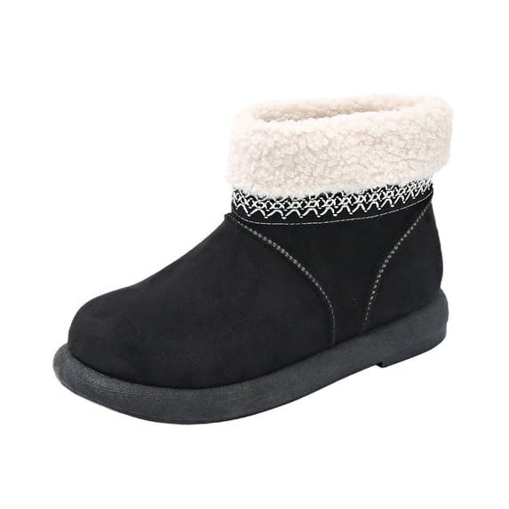 Npasoilc Snow Boots for Women,Winter Boots,Ankle Boots and Fluff Boots With Fleece,Fur Lined Short Boots