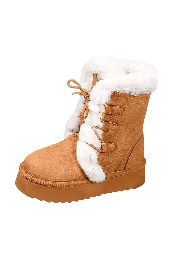 Snow Boots for Women,Winter Boots,Ankle Boots and Fluff Boots With Fleece,Fur Lined Short Boots
