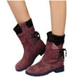 thumbnail image 1 of Npasoilc Snow Boots for Women,Winter Boots Mid-Calf,Fluff Boots with Fleece,and Fur-Lined Casual Boots, 1 of 6