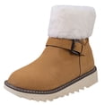 thumbnail image 1 of Npasoilc Snow Boots for Women,Winter Boots with Side Zipper Ankle Boots,Fluff Boots with Fleece,and Fur-Lined Casual Short Boots., 1 of 9