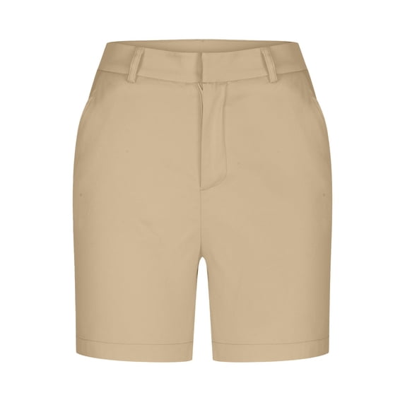 Npasoilc Sports Shorts for Women High Waisted Elastic sporty casual Slim-fit pants With Pocket