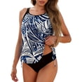 thumbnail image 1 of Npasoilc Summer Bikinis Sets for Women Two Piece Tankini Swimsuit with Full Coverage Loose Drawstring Pullover Tops and Briefs Beach Sports Swimsuit, 1 of 6