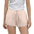 thumbnail image 1 of Npasoilc Summer Cotton Linen Shorts for Teenage Girls Lace Patchwork Hem Shorts Drawstring Elastic Waist Mini Shorts Soft Breathable Hot Shorts Casual Trendy Shorts, 1 of 9