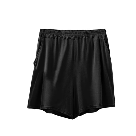 Npasoilc Summer Loose Plus Size Shorts for Women Elastic Waist Running Shorts Casual Pajamas Shorts Home Pants with Pockets