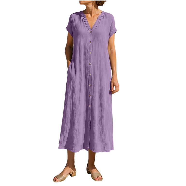 cotton maxi dresses online Vintage Long Sleeve Dress Button Tiered A-Line Plus Size Shirt Dress Summer Casual Flowy Long Beach Vacation for Women 2024, Black, Small at Amazon Women's Clothing store Garden Of Dreams celebrating centuries of Indian Color:Cream Beige Lazada Maxi Dress With