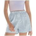 thumbnail image 1 of Npasoilc Summer Striped Shorts for Children Elastic Waist Sports Shorts with Pockets Lighweight Breathable Loungewear Athletic Shorts Casual Loose Shorts, 1 of 9