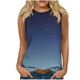 thumbnail image 1 of Npasoilc Summer Tank Tops For Women Strap Camisole Loose Fit Casual Sleeveless Spring Going Out Clothes Trendy Womens Tops Women's Summer Printed Loose Round Neck Sleeveless Tops, 1 of 4