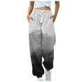 thumbnail image 1 of Npasoilc Sweatpants for Women Fall Trendy High Waisted Drawstring Elastic Waist Cinch Bottom Casual Baggy Athletic Jogger Pants Printed Loose Lounge Trousers, 1 of 5