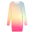 thumbnail image 1 of Npasoilc Sweatshirt Dress for Women Crew Neck Long Sleeve Pullover Dress Short Loose Casual Dresses, 1 of 4