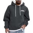 thumbnail image 1 of Npasoilc Sweatshirts for Men Long Sleeve Drawstring Pullover Hooded Blouse Lightweight Breathable Hoodies Casual Loose Hoodie Sweatshirts, 1 of 5