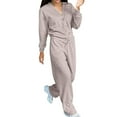 thumbnail image 1 of Npasoilc Sweatsuits For Women 2 Piece Outfits Sweatsuit Set Long Sleeve Button Sweatshirt Wide Leg Sweatpants Lounge Set V Neck Cardigan Tracksuits, 1 of 6