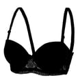 thumbnail image 1 of Npasoilc Underwire Lace Bra for Women Thin Push Up Adjustable Straps Breathable Lightweight Comfortable Daily Underwear, 1 of 3