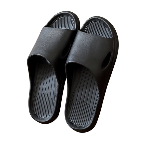Npasoilc Unisex Non-Slip Bathroom Slippers for Men Women,Soft Thick Sole Cloud Feeling Home Sandals with Arch Support Breathable for Indoor Outdoor Use