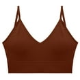 thumbnail image 1 of Npasoilc Wirefree Bra for Women V-Neck Racerback Thin Adjustable Push Up Breathable Comfortable Daily Underwear, 1 of 3