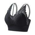 thumbnail image 1 of Npasoilc Wirefree Lace Bra for Women Racerback Adjustable Straps Push Up Comfortable Lightweight Daily Underwear, 1 of 3
