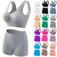 thumbnail image 1 of Npasoilc Wirefree Sports Bra and Panty Set for Women Seamless Push Up Breathable Comfortable Daily Underwear Set, 1 of 5