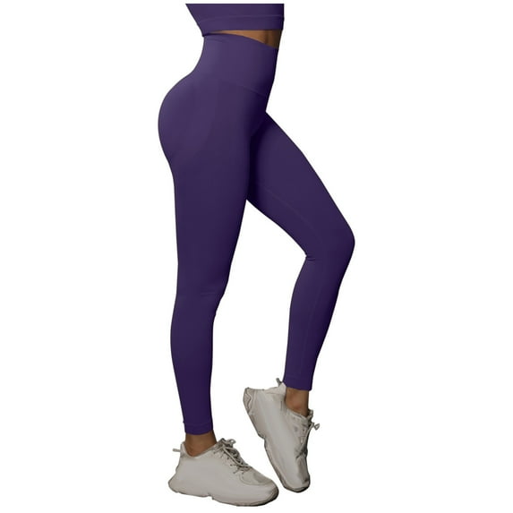 Npasoilc Yoga Pants for Women Comfortable Solid Color Sweaterpants Workout Running Leggings Pants Soft Athletic Flare Pants