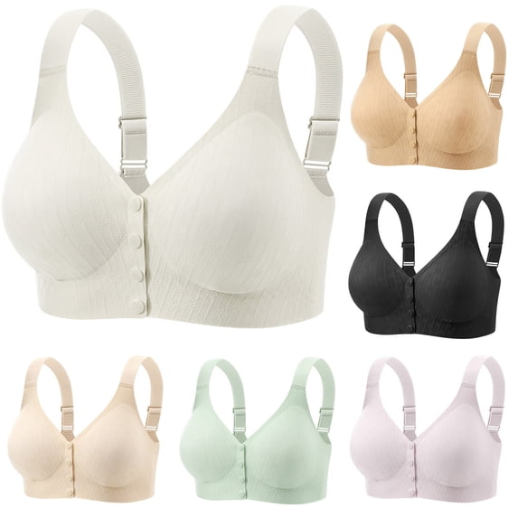 Npasoilc Zip Front Sports Bra Workout Yoga Bra With Adjustable Convertible Straps Wireless Post Surgery Bra Active Yoga Bras Everyday Bra