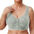 thumbnail image 1 of Npasoilc front open bras for women full coverage bra no Underwire Woman's Embroidery Fashion Thin Style Ventilate Front Buckle Bra Without Steel Rim, 1 of 7