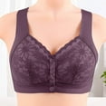 thumbnail image 1 of Npasoilc front open bras for women full coverage bra no Underwire Woman's Embroidery Thin Style Ventilate Large Size Bra Without Steel Rim, 1 of 5