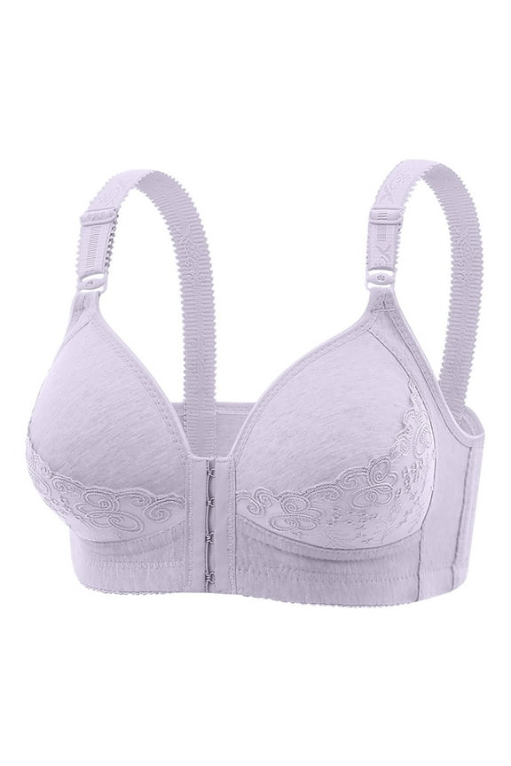 front open bras for women full coverage bra no Underwire Middle Aged And Elderly Bras Without Steel Rings Large Size Underwear Front Button Style Bra Comfortable Bra