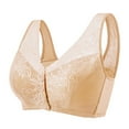 thumbnail image 1 of Npasoilc front open bras for women full coverage bra no Underwire Middle Aged And Elderly Bras Without Steel Rings Large Size Underwear Front Button Style Bra Comfortable Bra, 1 of 3