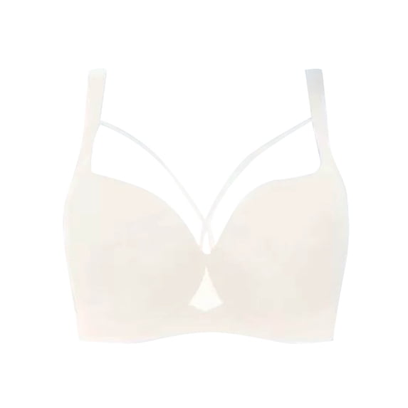 Npasoilc full coverage bra Underwire for womenFashion Women Solid Color Thin And Light Steel Ring Soft Support Together Daily Bra