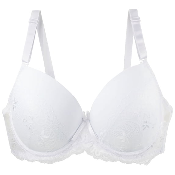 Npasoilc full coverage bra Underwire for womenWoman's Large Size Comfortable Breathable Bra Underwear No Rims