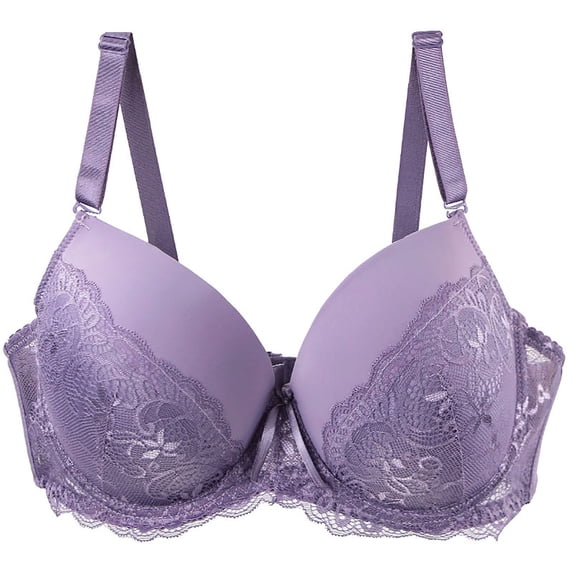 Npasoilc full coverage bra Underwire for womenWoman's Large Size Comfortable Breathable Bra Underwear No Rims