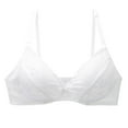 thumbnail image 1 of Npasoilc full coverage bra no Underwire for womenWoman's Printing Gathered Together Large Size Daily Bra Underwear No Rims, 1 of 3