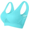 thumbnail image 1 of Npasoilc full coverage bra no Underwire for womenWoman's Solid Color Gathered Together Large Size Daily Bra Underwear No Rims, 1 of 3