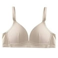 thumbnail image 1 of Npasoilc full coverage bra no Underwire for womenWomen's Lingerie Student Girl Gathered Thin Without Steel Ring Girl's Bra, 1 of 4