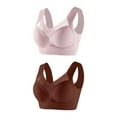 thumbnail image 1 of Npasoilc full coverage bra no Underwire for womenWomen's Underwear Thin Lace Solid Color Push-up Adjustment Bra, 1 of 2