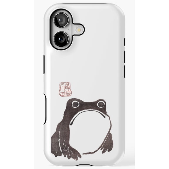 Nphindenberg Grumpy Frog Hoji Retro Art Phone Case for iPhone 17 16 15 14 13 12 11 Pro Max