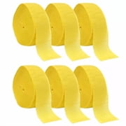 Npi Crepe Paper Party Garland Streamers - 81 Feet Length Yellow 6Ct