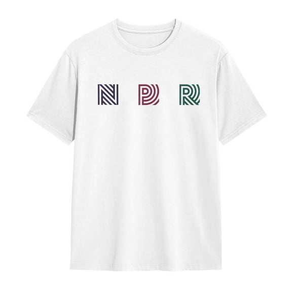 Npr Vintage T-Shirt Casual Tee For Men Women