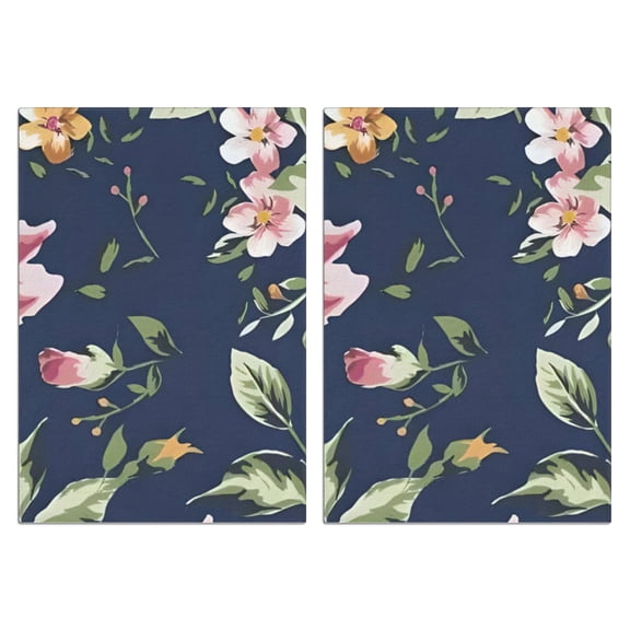 Nqhsionv Flowers Blue Clover Kitchen Towel Set of 2