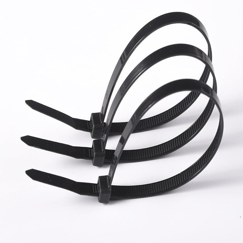 100 Pcs Car Zip Tie Buckles - Plastic Cable Tie Buttons For Bumper Repair, Universal Fit, Black