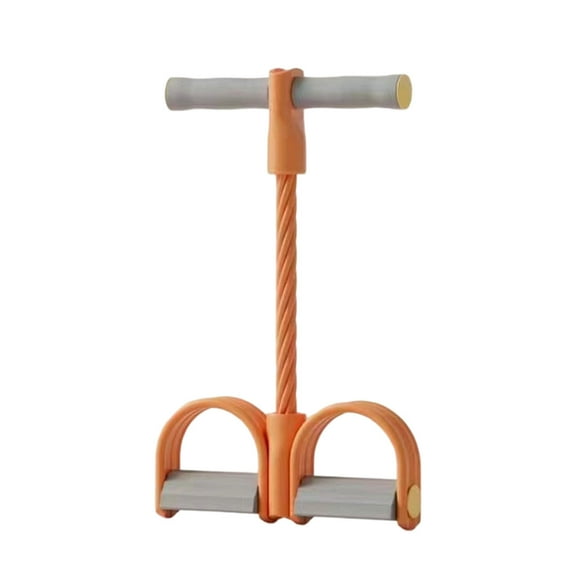 Nrmrqz 2025 Upgrade 4-Tube Resistance Bands - Pedal Ankle Puller for Sit-Ups,Arm & Leg Workouts - Natural Yoga Stretching Bands with Foam Handles - Home Gym Exercise Equipment - Includes 1 Tensioner