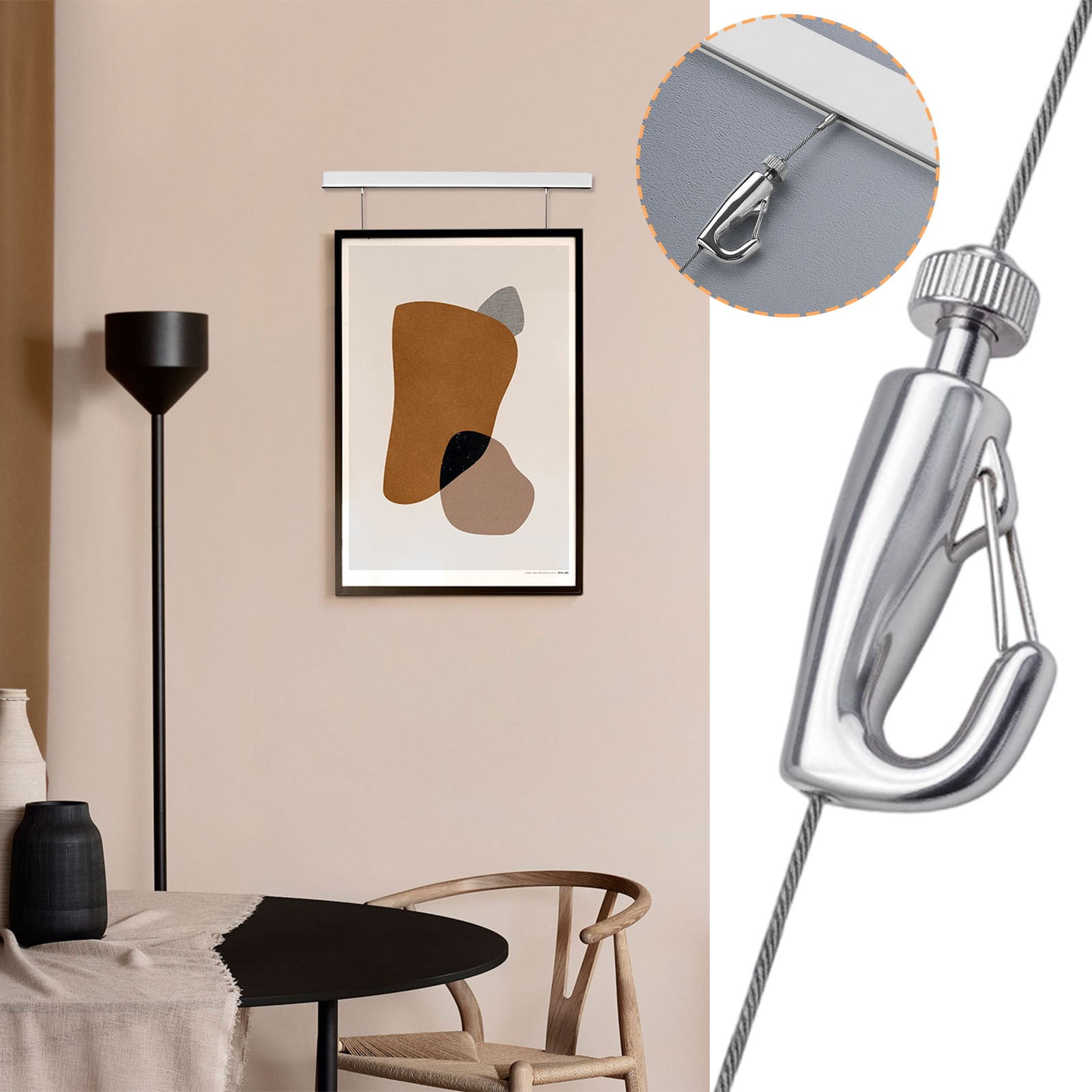 Nrmrqz Adjustable Sailor Hook Wire Rope Locker, Durable Stainless Steel ...