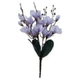 thumbnail image 1 of Nrmrqz Artificial Magnolia Flowers - Realistic Touch Fake Flower Stems | 17.32" Tall | White/Red/Blue/Purple/Yellow | Polyester Home Decor for Living Room, Table Centerpiece, Wedding Decor, 1 of 6