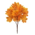thumbnail image 1 of Nrmrqz Artificial Maple Leaf Branches - 15.3" Plastic Faux Fall Leaves | Waterproof & UV Resistant | Outdoor/Indoor Decor for Porch, Garden, Window Box | Flexable Stems with Realistic Texture, 1 of 6