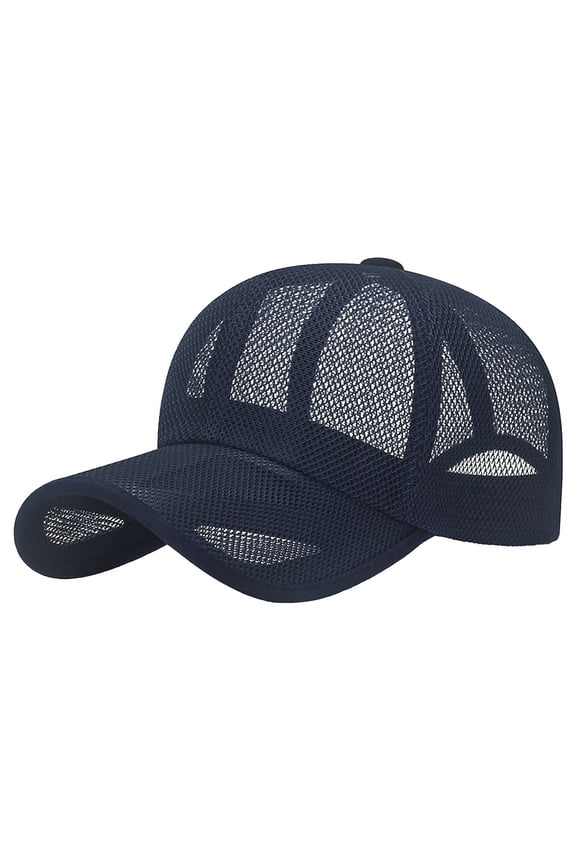 Breathable Mesh Baseball Cap Adjustable Sun Protection Hat | Quick Drying Sweat-Wicking Lightweight Outdoor Sports Cap for Men and Women | 55-60cm Circumference | 1 Piece