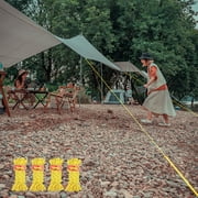 Nrmrqz Camping Accessories Reflective 4mm Tent Guy Line 10ft Paracord Rope with Adjustable Tensioner for Ceiling Tarp Rainfly