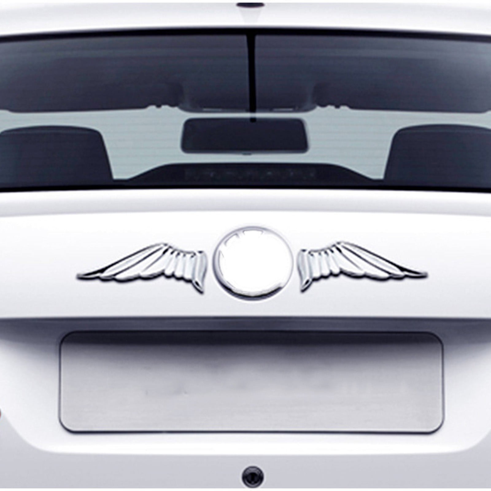 Nrmrqz Car Sedan Decorative Stickers 3D Metal Angel Wings Car Decals Unique Car Personality Modification Sticker for Auto Accessories Walmart