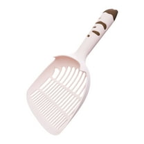 Nrmrqz Cat Litter Spoon Large Shovel | Pet Poop Cleaning Tool Plastic | Double Sieve Sloping Head | Fast Sand Sifting | Ergonomic Grip | Easy Clean | Hanging Storage | 28x13.5x4cm - 1 Pack