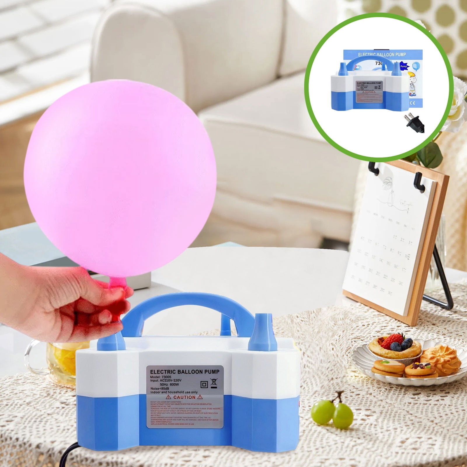 Nrmrqz Double Hole Electronic Air Pump | Automatic Inflator for ...