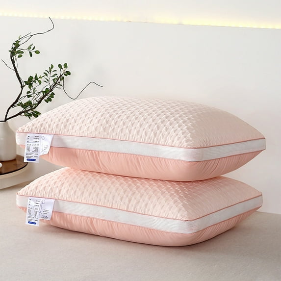 Nrmrqz Gel-Infused Cool Pillow for Side Sleepers,Foam with Ergonomic Support,Breathable Cover,Medium Firm Feel,Machine Washable (Queen Size)