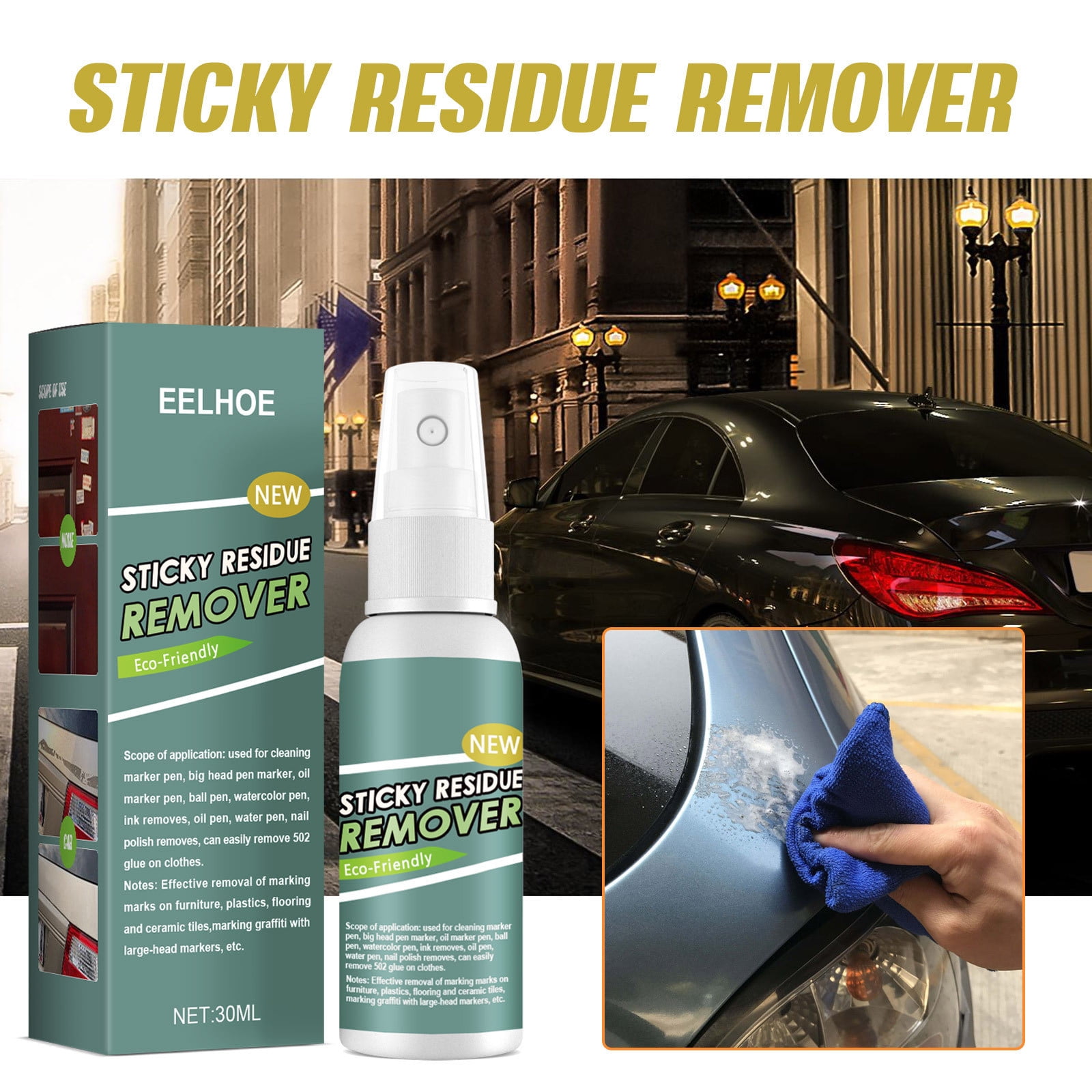 Nrmrqz Glue Spray Adhesive On Car Paint Wood And Glass Glue On The Wall And Clean-30ml