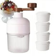 thumbnail image 1 of Nrmrqz Hand Crank Ice Crusher - Manual Shaved Ice Maker for Snow Cones, Cocktails & Milkshakes - Portable Non-Electrics ABS Plastic Ice Breaker with 4 Ice Molds - DIY Summer Treats for People, 1 of 6